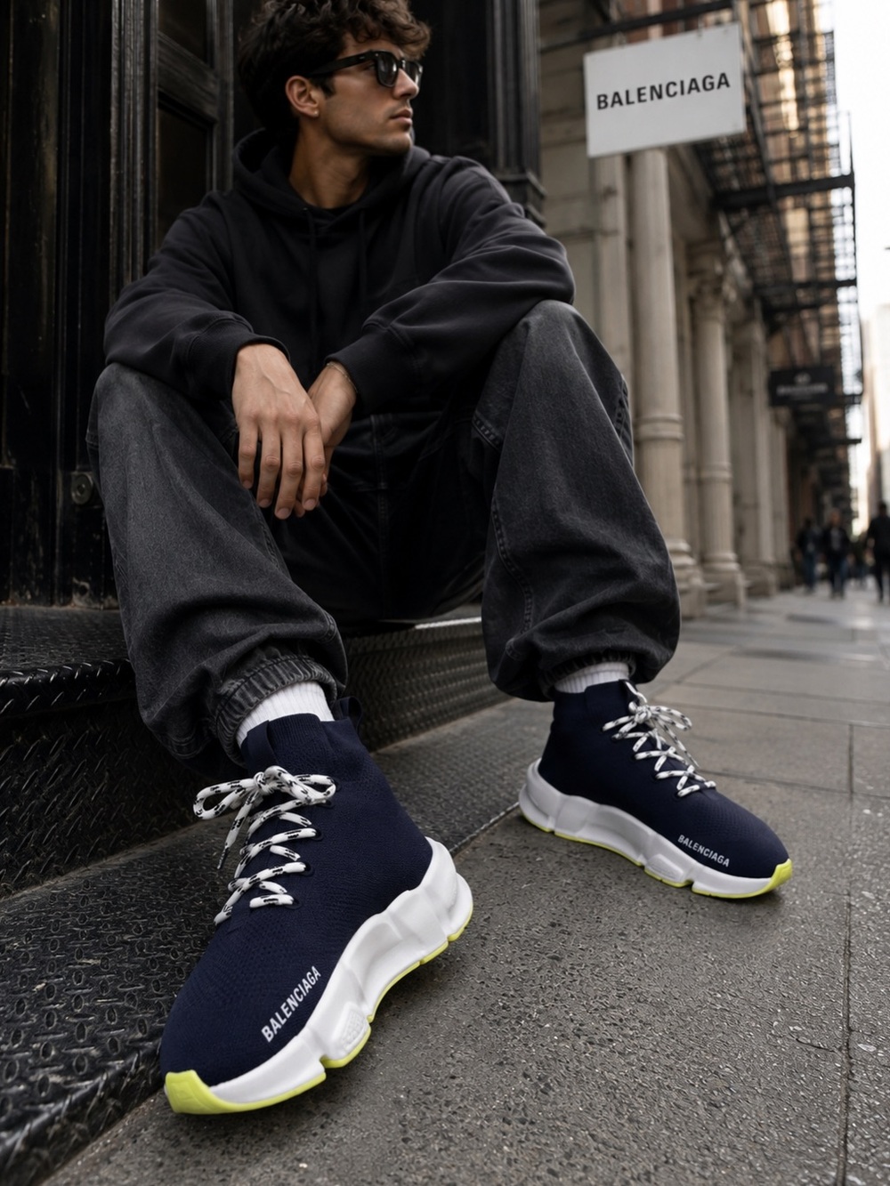Balenciaga Speed Trainer 'Lace Up' High Top Sneakers men’s 10 🔥🔥🔥
